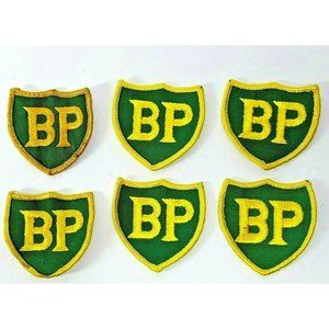 6x Lot BP British Petroleum Embroidered 121k20cb6